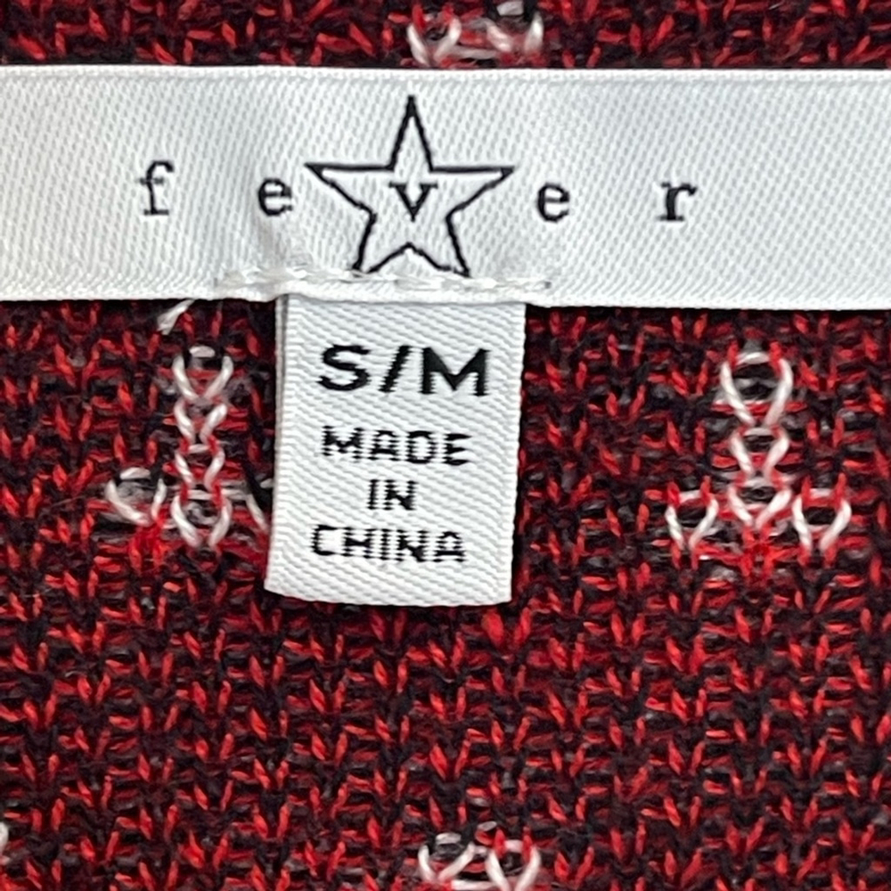 Fever Diamond Pattern Knit Poncho Size Women’s S/… - image 4